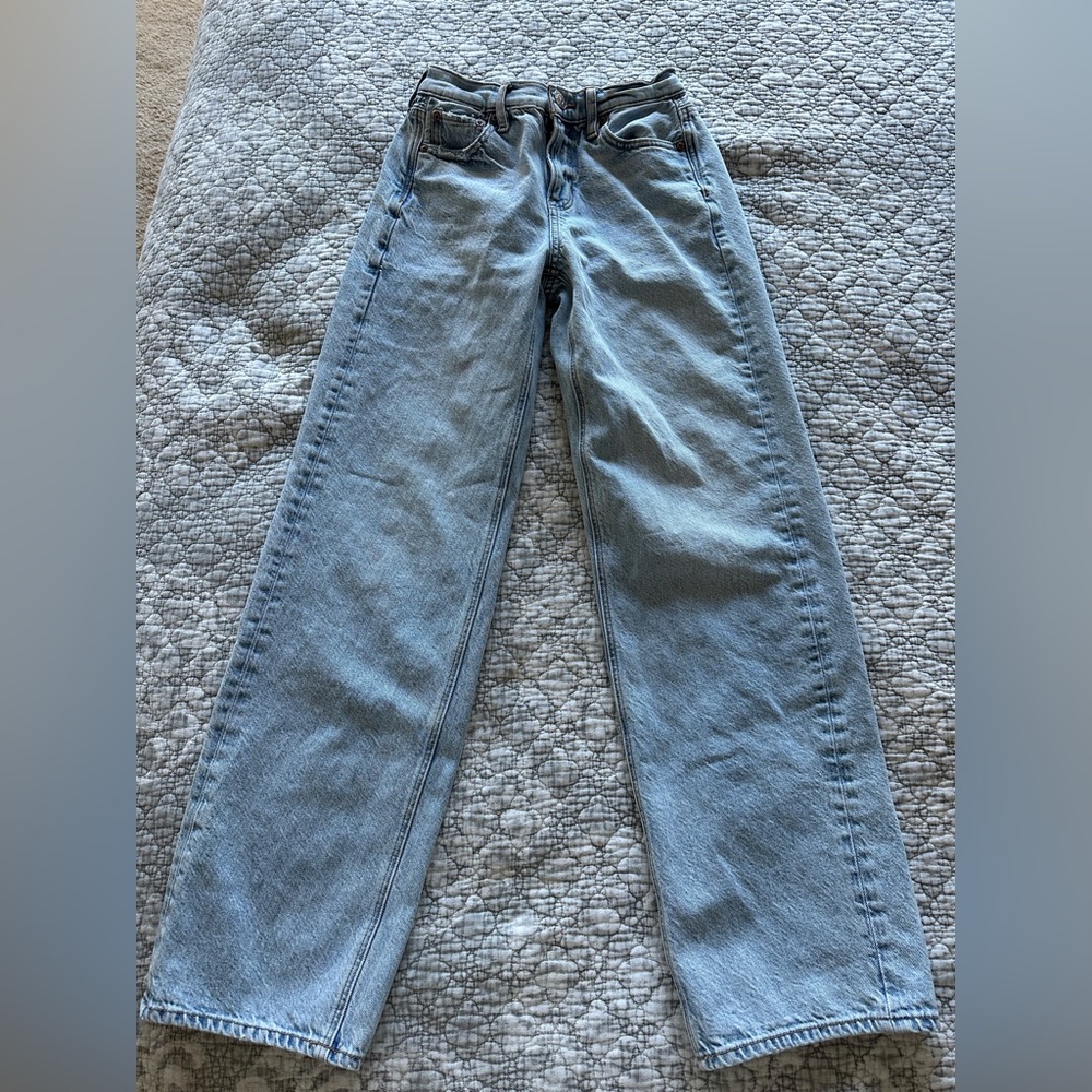 American Eagle 90s Wide Leg Jeans (Size 000 Regular)